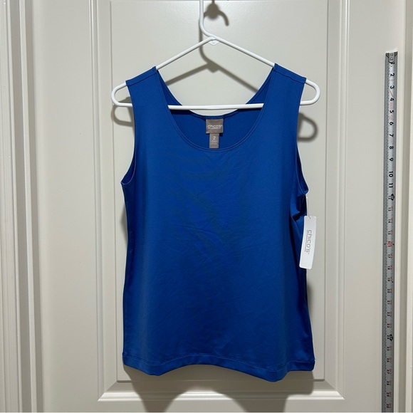 Chico's Tops - Chico's Vibrant Royal Blue Tank Top size 2 or US sizing is 12/L. NWT. Length 21”